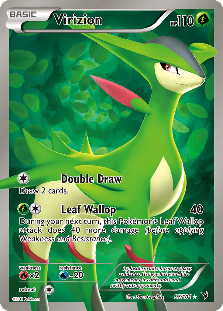 Virizion, carta 97 de Noble Victories