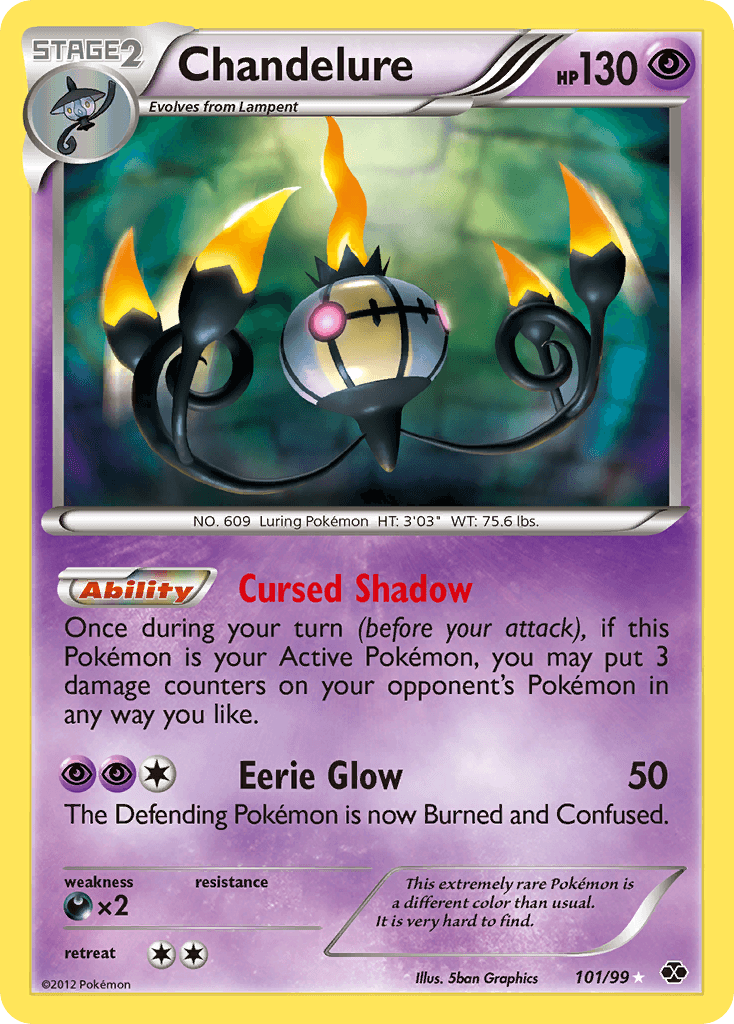Chandelure, carta 101 de Next Destinies
