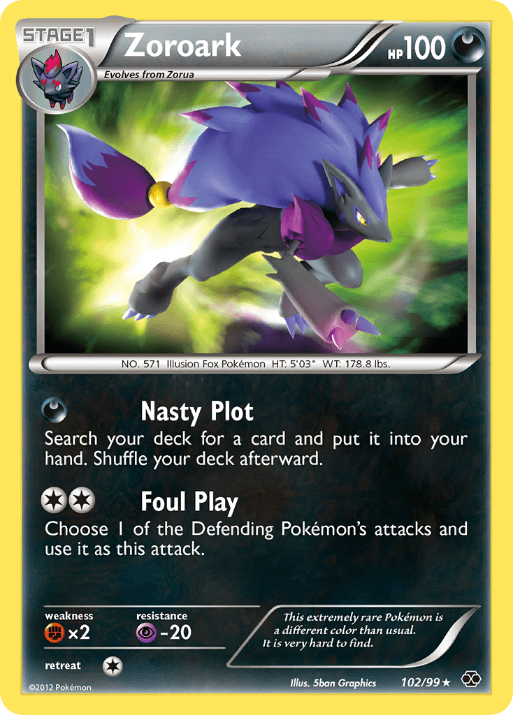 Zoroark, carta 102 de Next Destinies