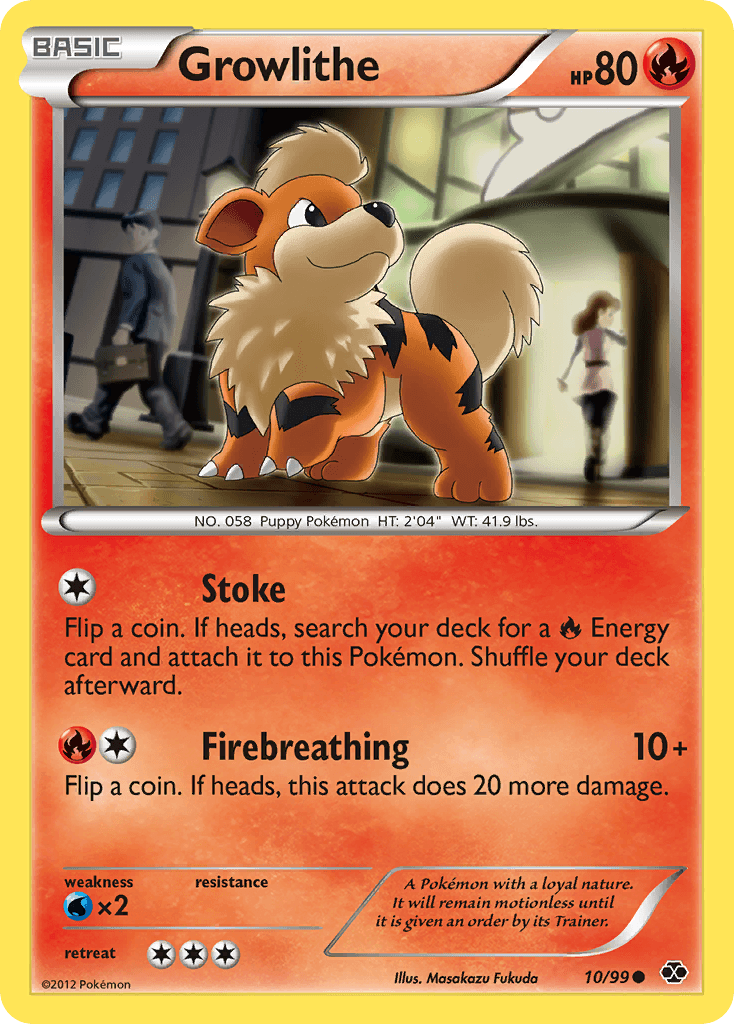 Growlithe, carta 10 de Next Destinies