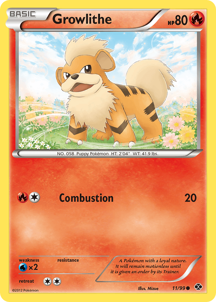 Growlithe, carta 11 de Next Destinies