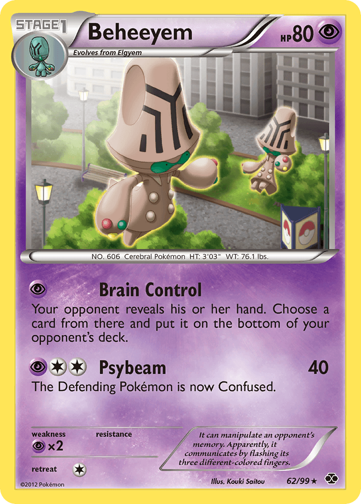 Beheeyem, carta 62 de Next Destinies