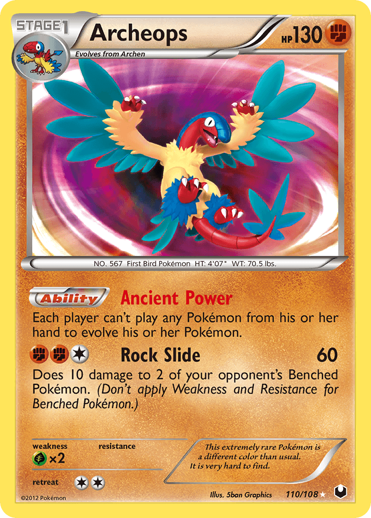 Archeops, carta 110 de Dark Explorers