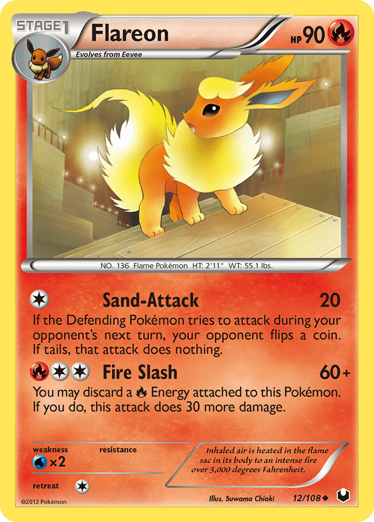 Flareon, carta 12 de Dark Explorers
