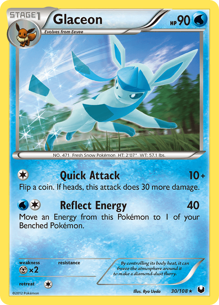 Glaceon, carta 30 de Dark Explorers