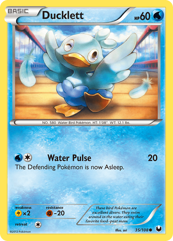 Ducklett, carta 35 de Dark Explorers