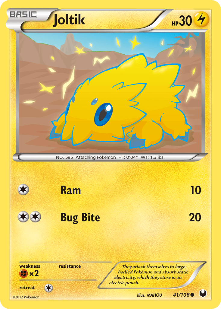 Joltik, carta 41 de Dark Explorers