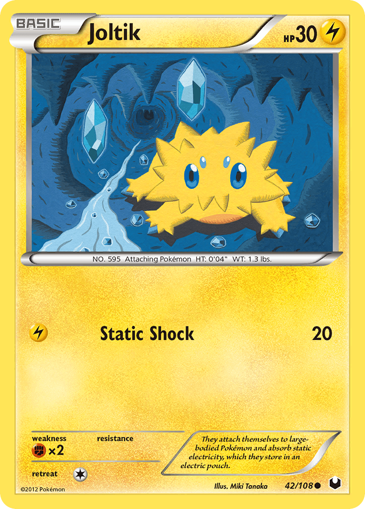 Joltik, carta 42 de Dark Explorers