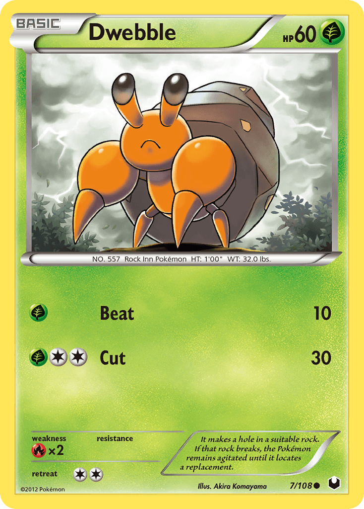 Dwebble, carta 7 de Dark Explorers