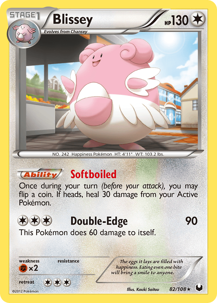 Blissey, carta 82 de Dark Explorers