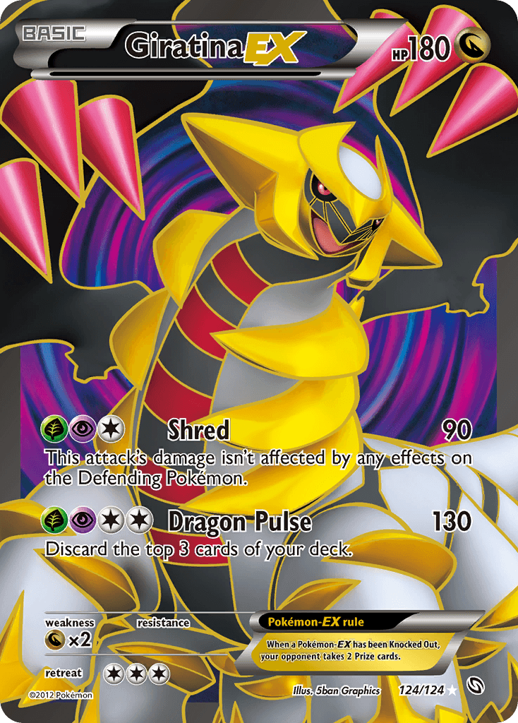 Giratina-EX, carta 124 de Dragons Exalted