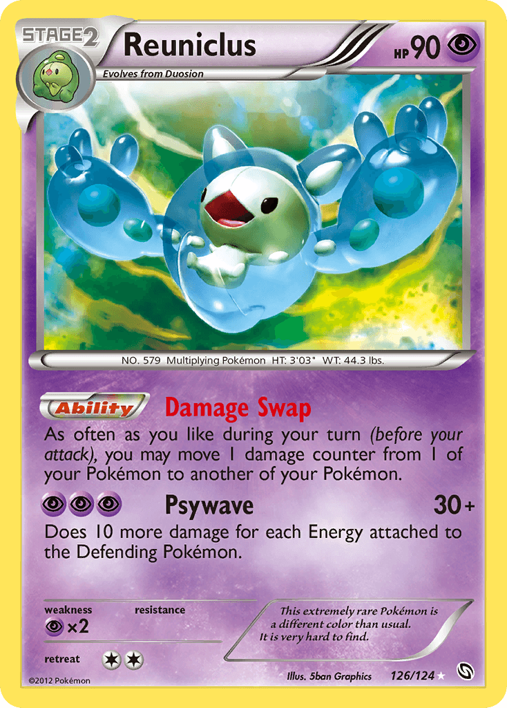 Reuniclus, carta 126 de Dragons Exalted