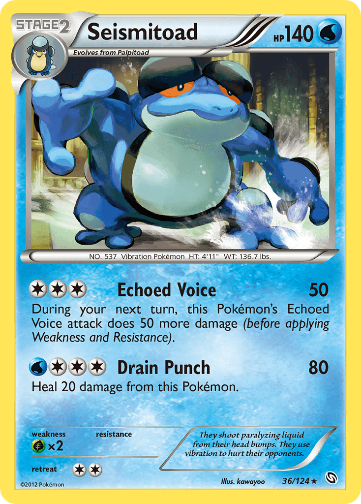 Seismitoad, carta 36 de Dragons Exalted