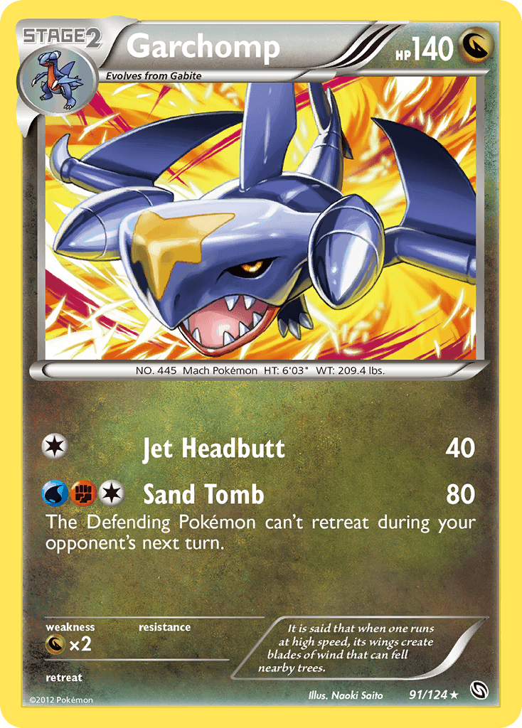 Garchomp, carta 91 de Dragons Exalted
