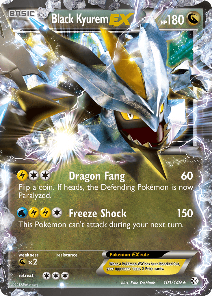 Black Kyurem-EX, carta 101 de Boundaries Crossed