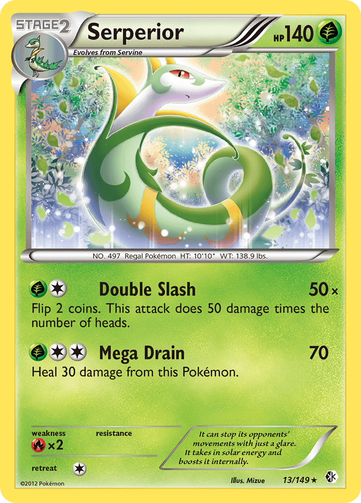 Serperior, carta 13 de Boundaries Crossed