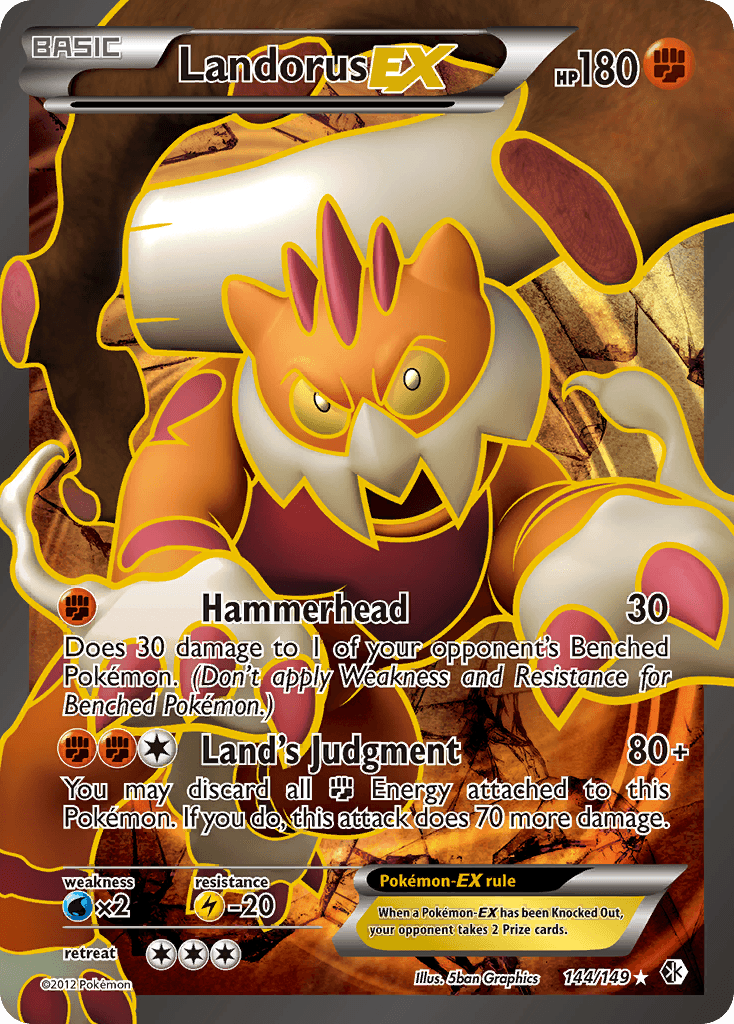 Landorus-EX, carta 144 de Boundaries Crossed