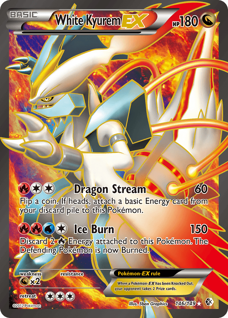 White Kyurem-EX, carta 146 de Boundaries Crossed