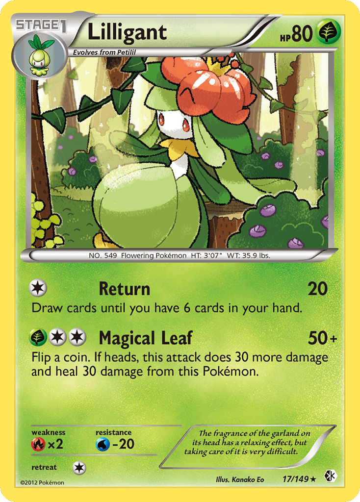 Lilligant, carta 17 de Boundaries Crossed