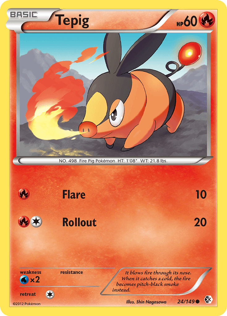 Tepig, carta 24 de Boundaries Crossed