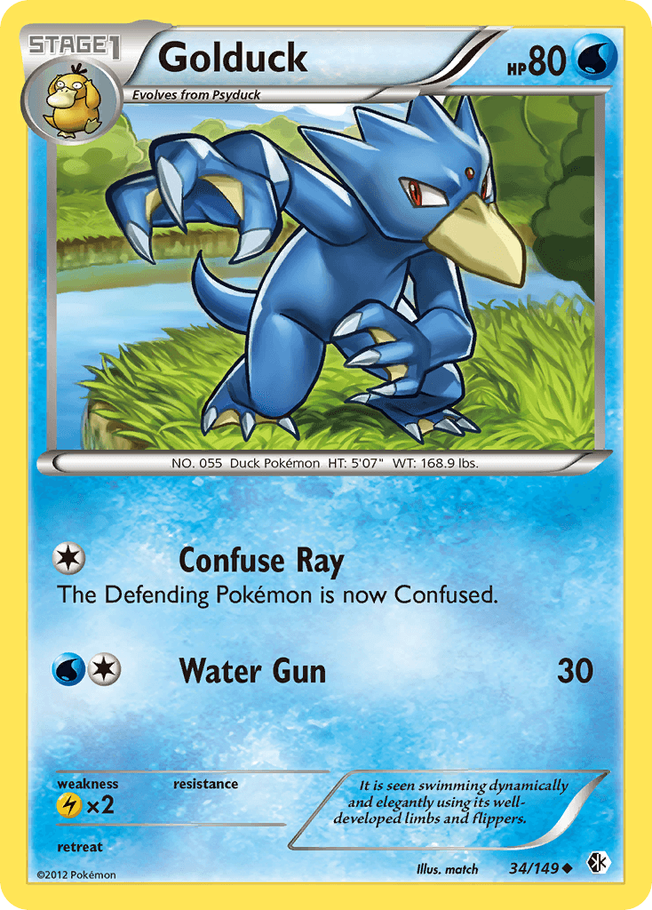 Golduck, carta 34 de Boundaries Crossed