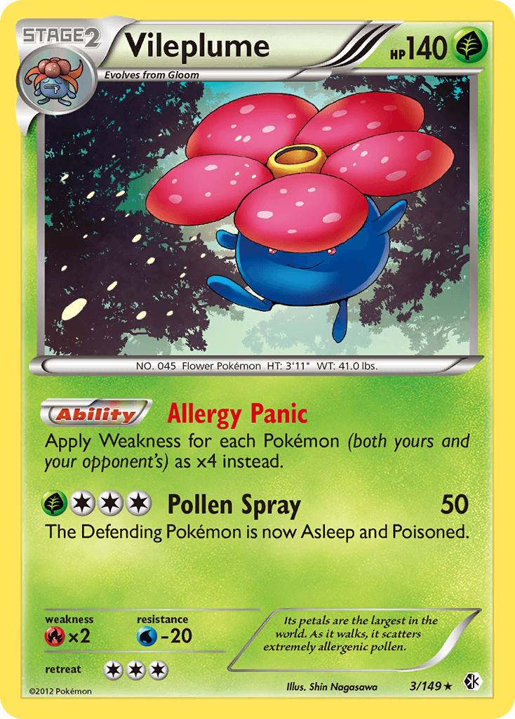 Vileplume, carta 3 de Boundaries Crossed
