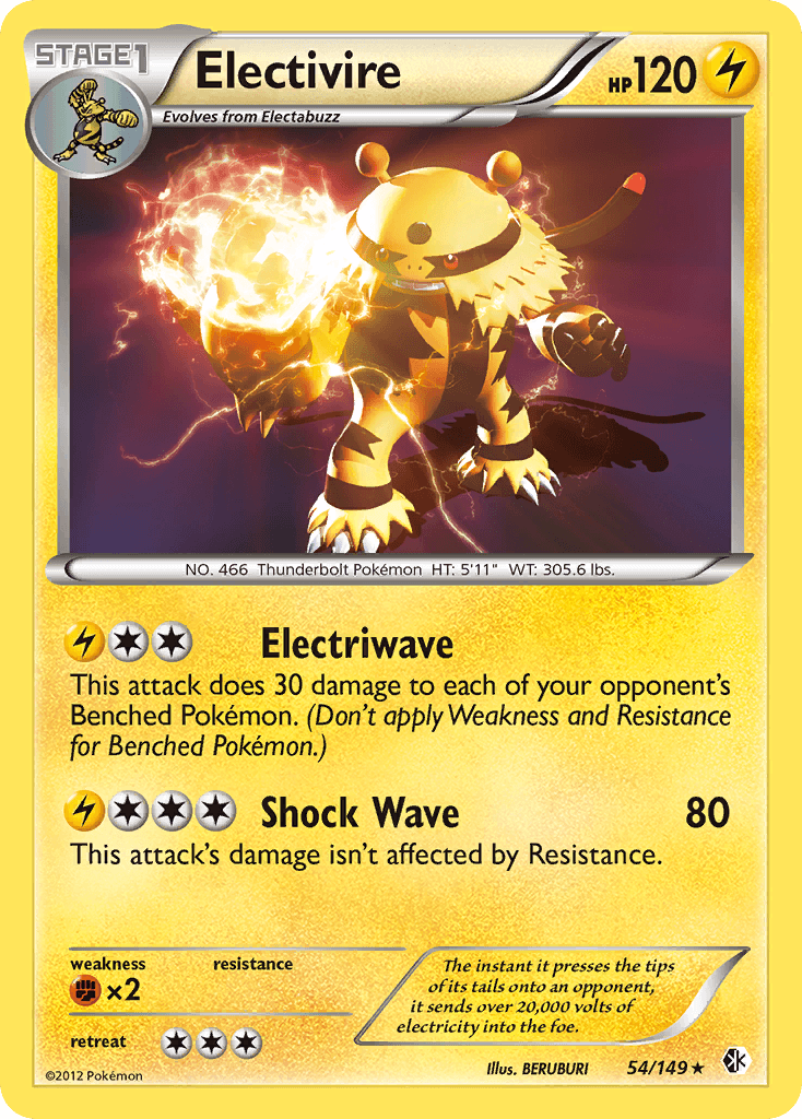 Electivire, carta 54 de Boundaries Crossed