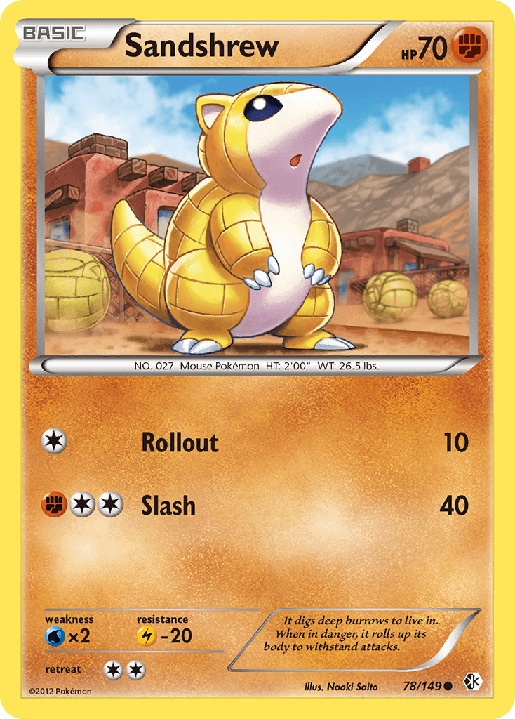 Sandshrew, carta 78 de Boundaries Crossed
