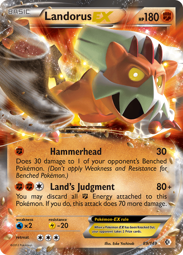 Landorus-EX, carta 89 de Boundaries Crossed