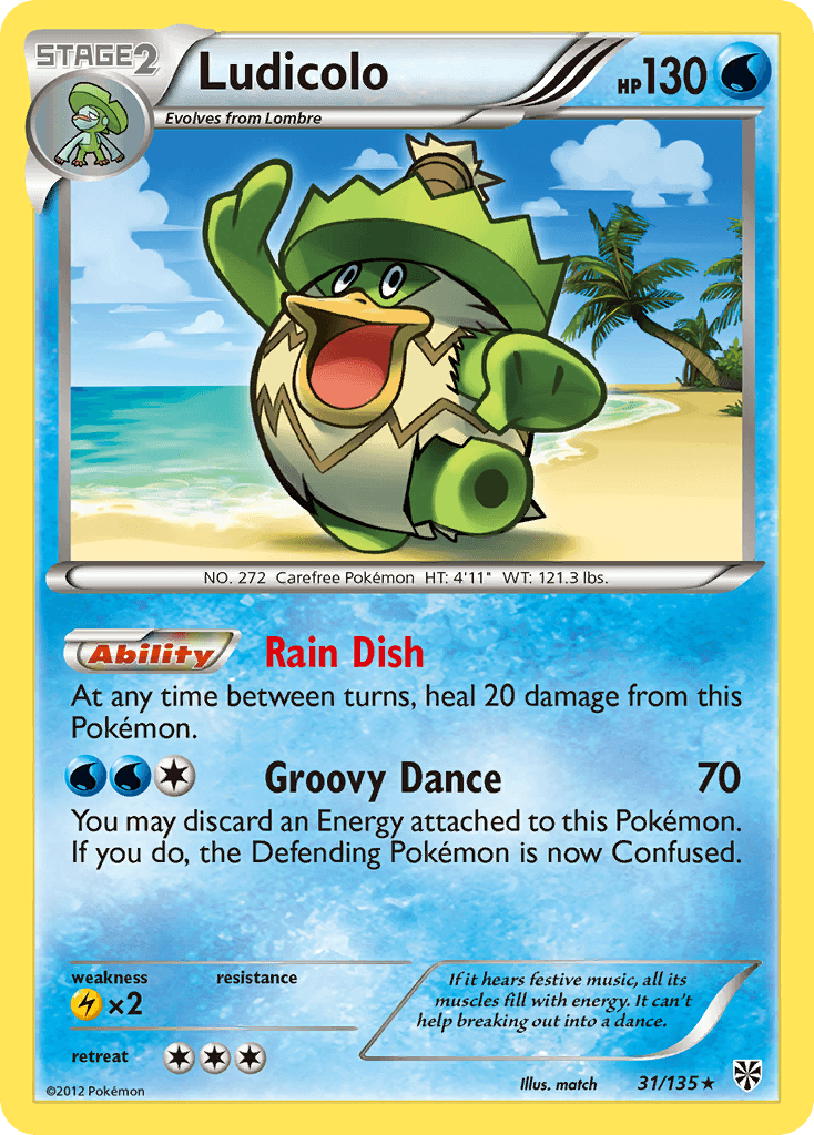 Ludicolo, carta 31 de Plasma Storm