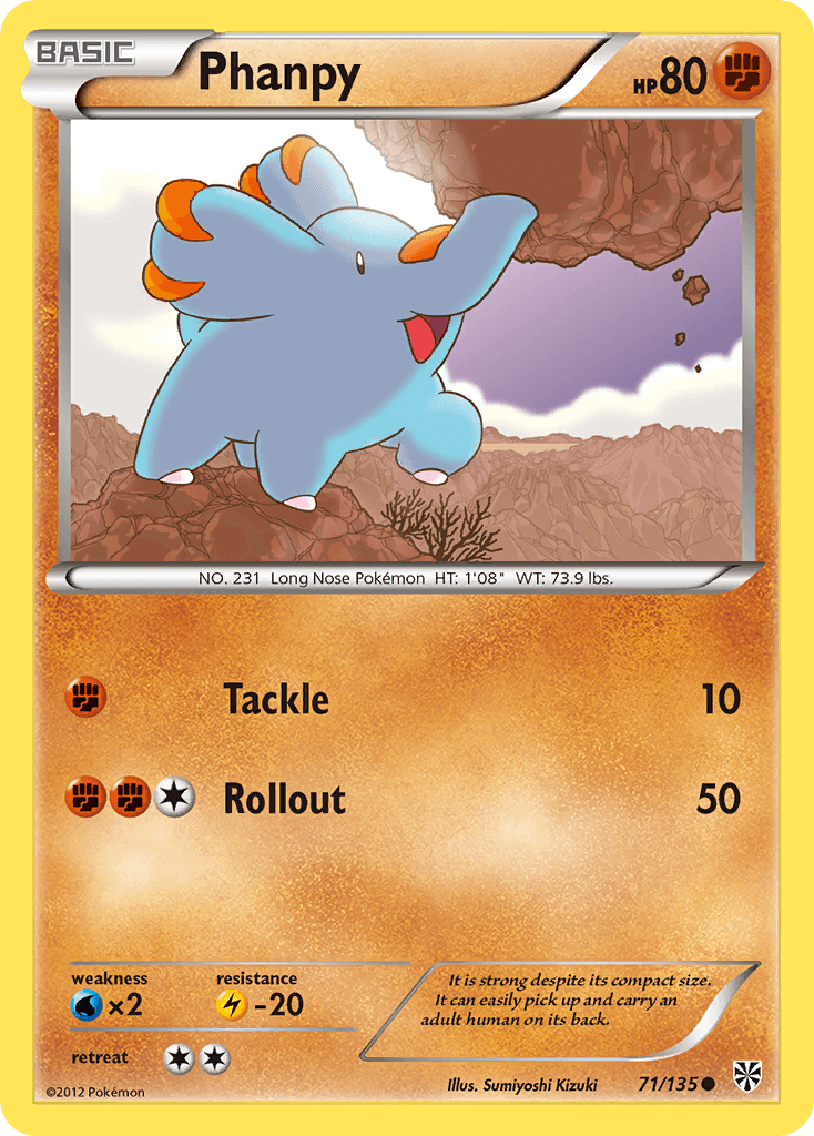 Phanpy, carta 71 de Plasma Storm