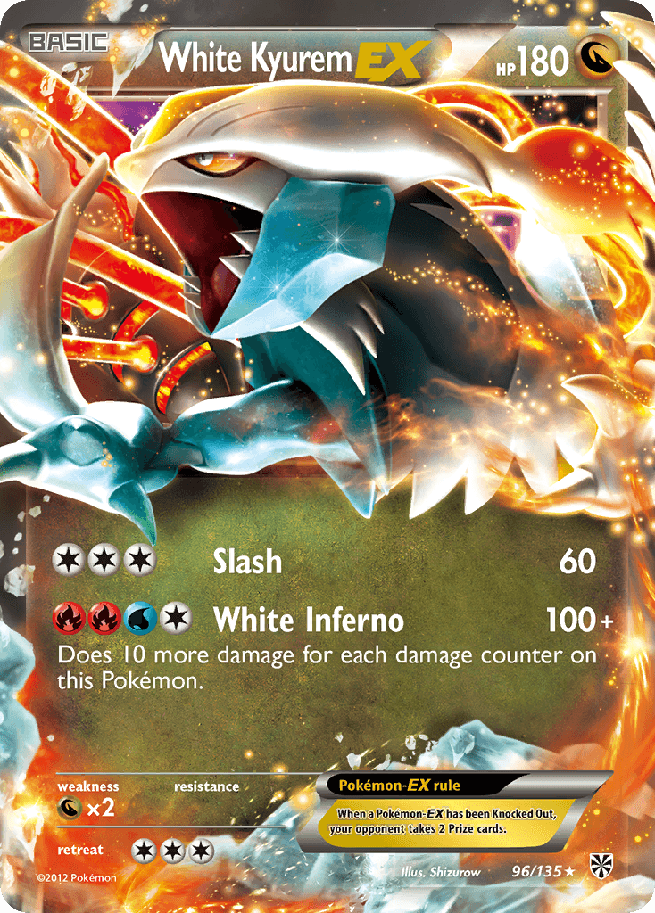 White Kyurem-EX, carta 96 de Plasma Storm