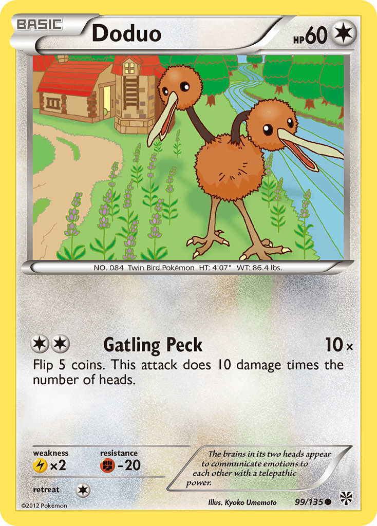 Doduo, carta 99 de Plasma Storm