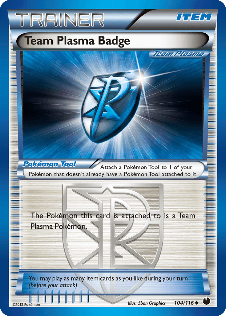 Team Plasma Badge, carta 104 de Plasma Freeze