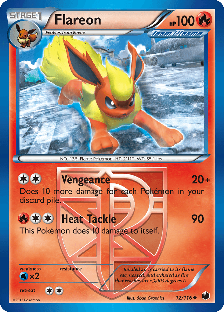 Flareon, carta 12 de Plasma Freeze