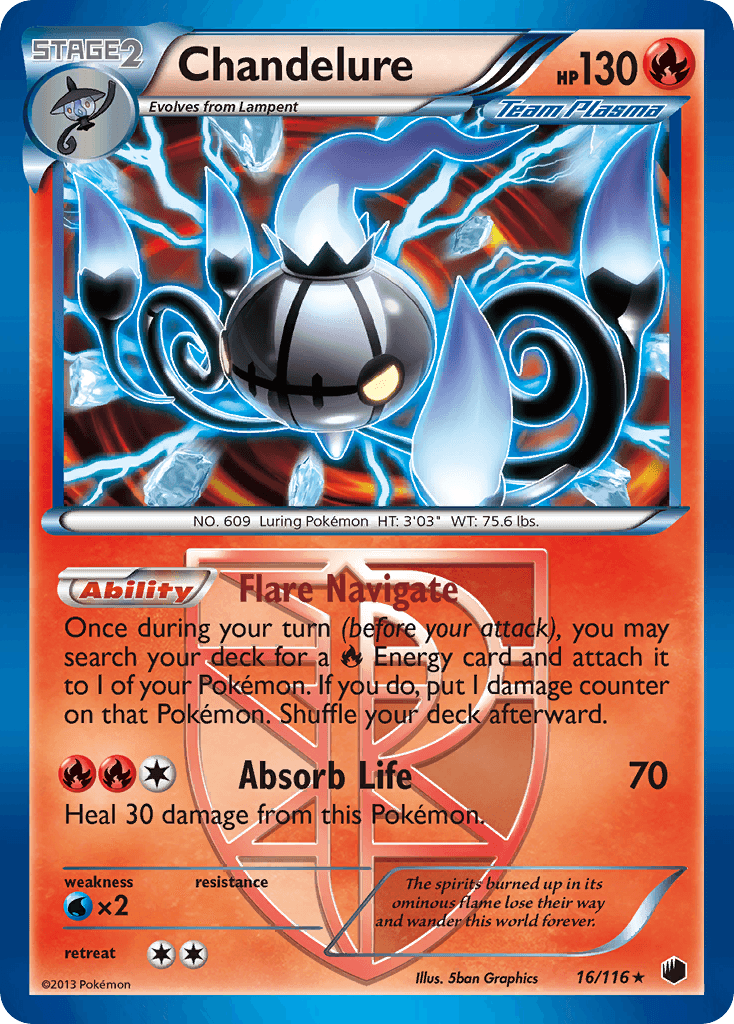 Chandelure, carta 16 de Plasma Freeze