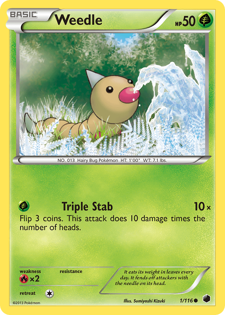 Weedle, carta 1 de Plasma Freeze