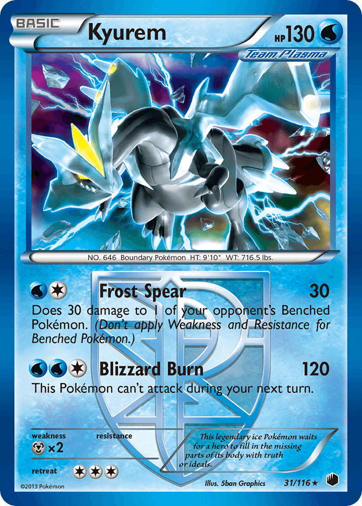 Kyurem, carta 31 de Plasma Freeze