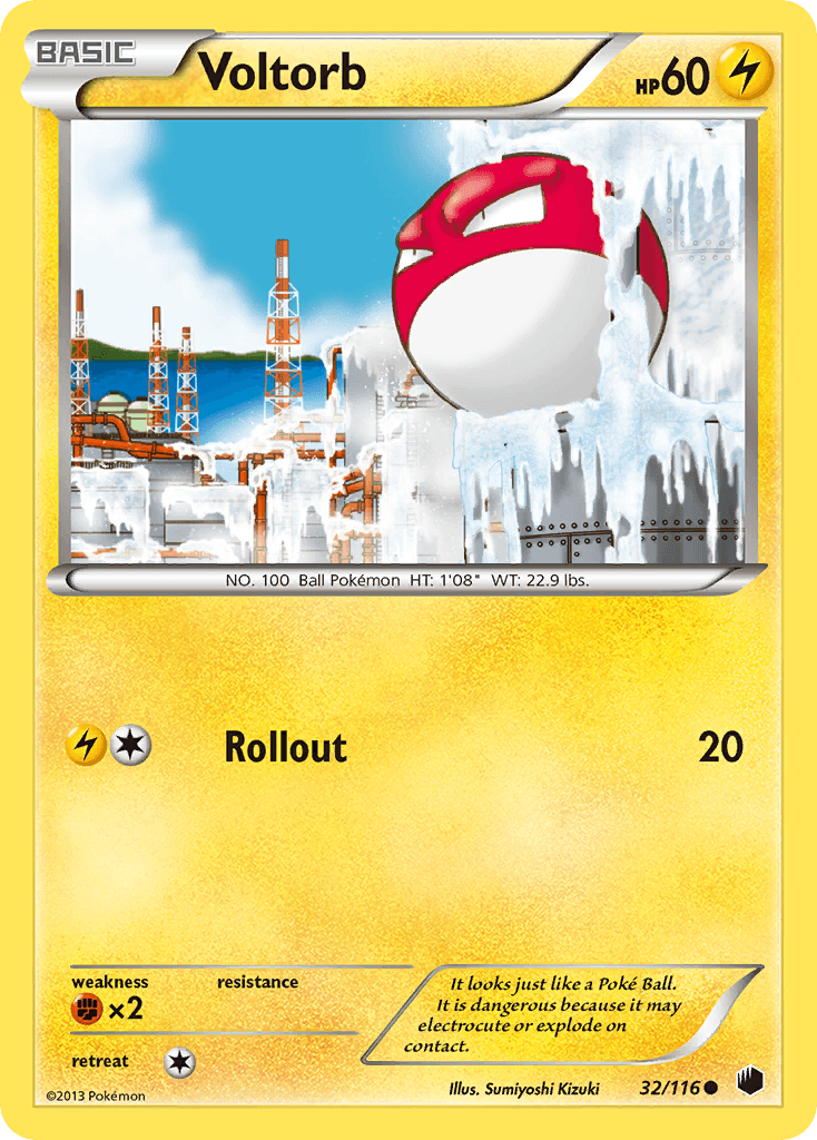 Voltorb, carta 32 de Plasma Freeze