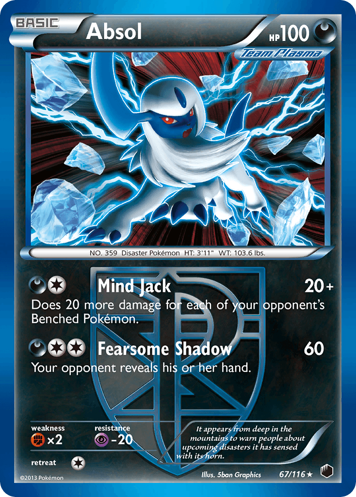 Absol, carta 67 de Plasma Freeze