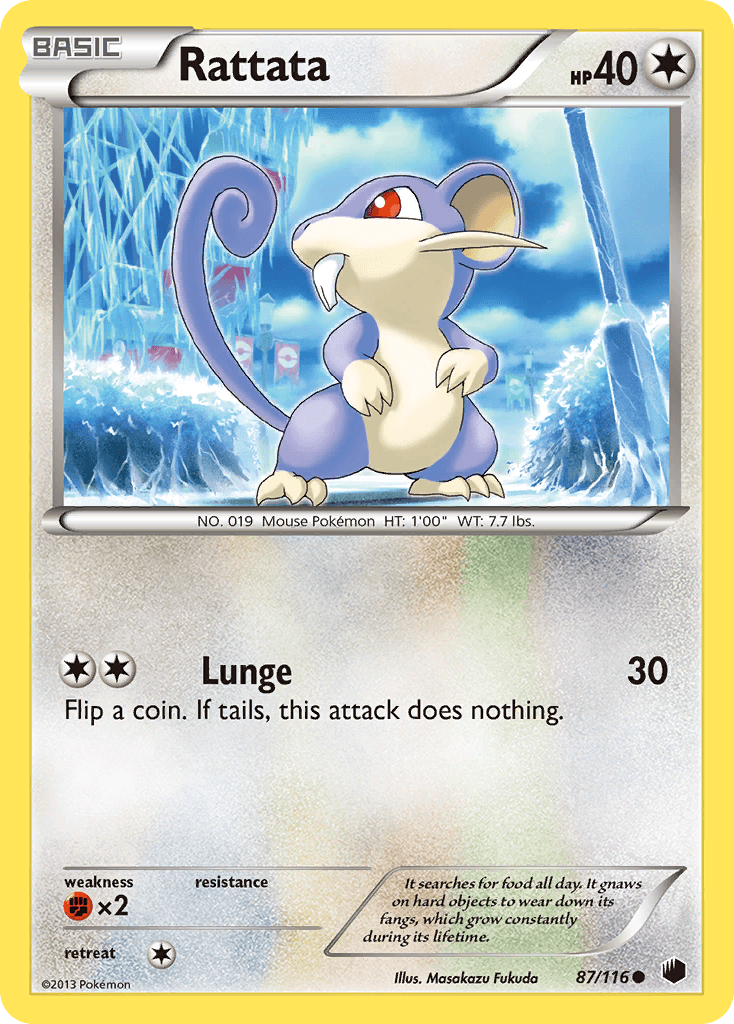 Rattata, carta 87 de Plasma Freeze