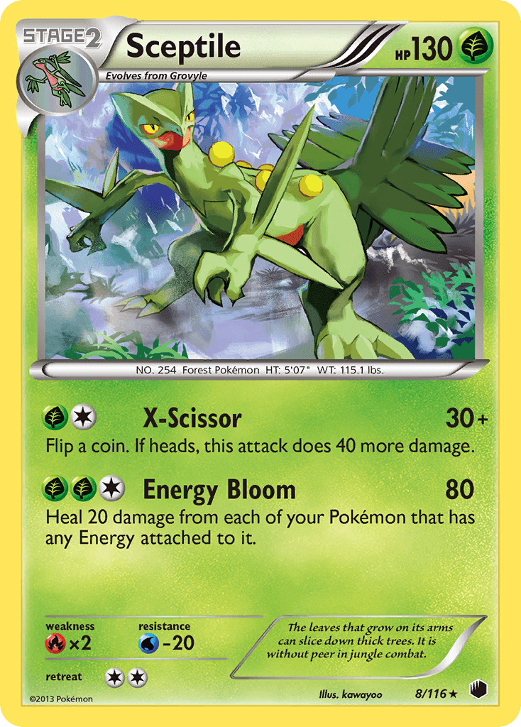 Sceptile, carta 8 de Plasma Freeze