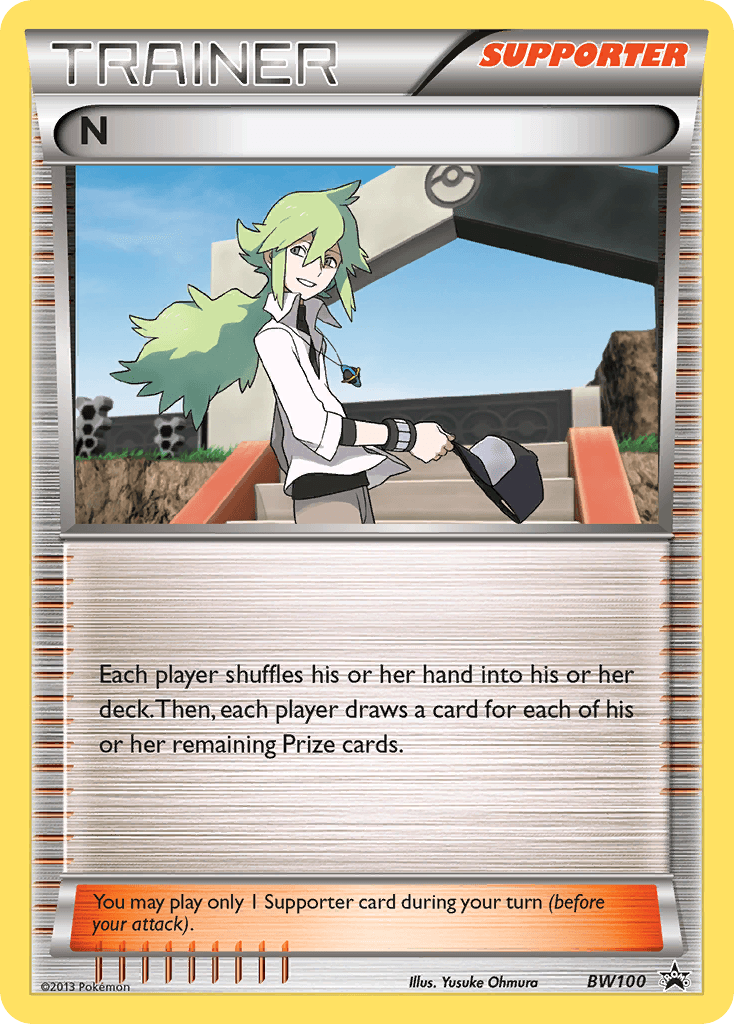 N, carta BW100 de BW Black Star Promos
