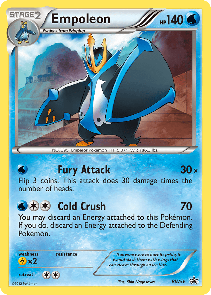 Empoleon, carta BW56 de BW Black Star Promos