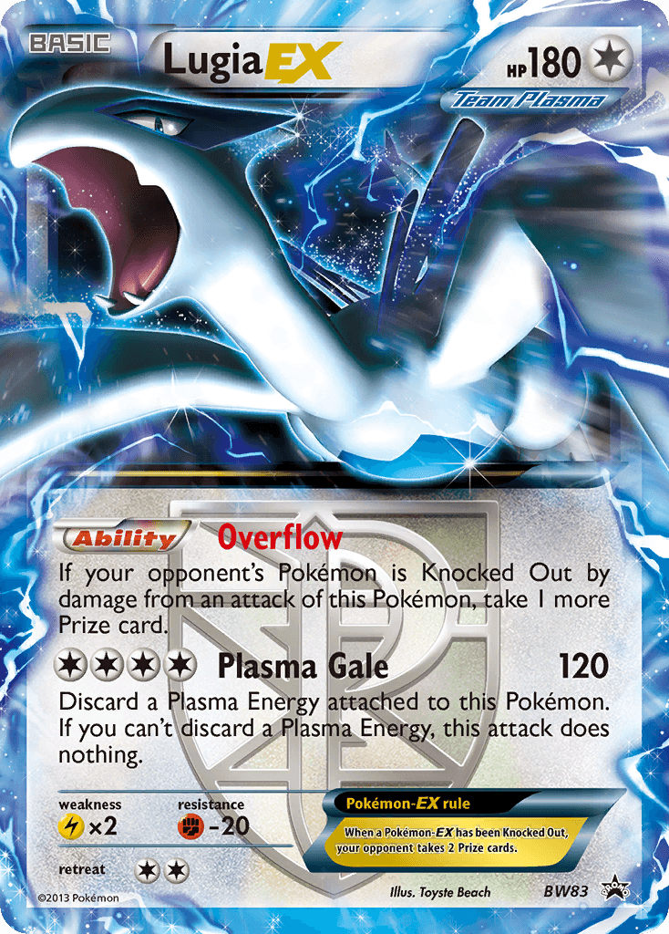 Lugia-EX, carta BW83 de BW Black Star Promos