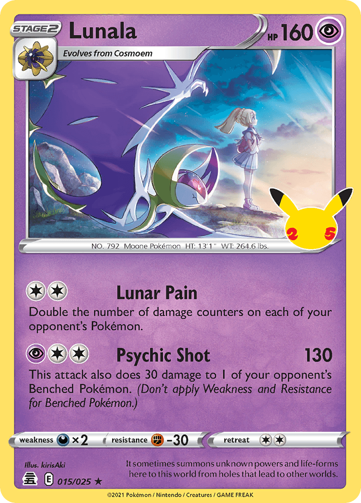 Lunala, carta 15 de Celebrations