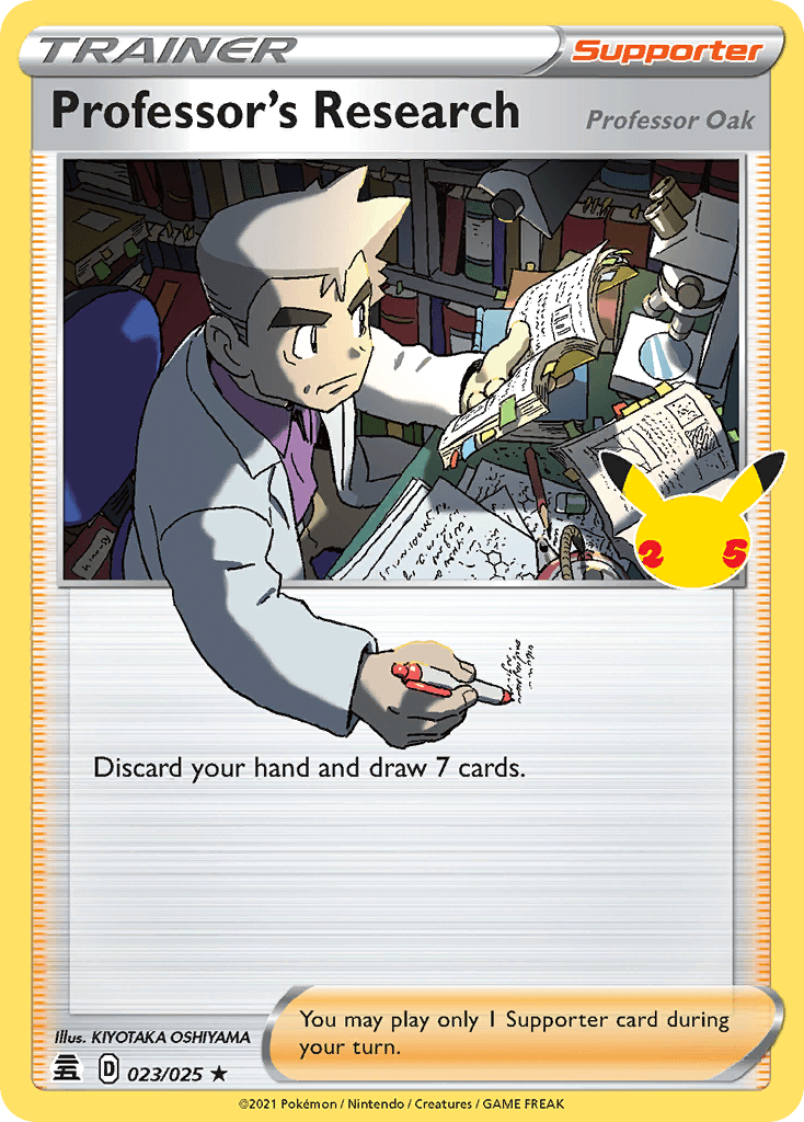 Professor's Research (Professor Oak), carta 23 de Celebrations