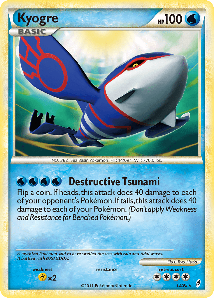 Kyogre, carta 12 de Call of Legends