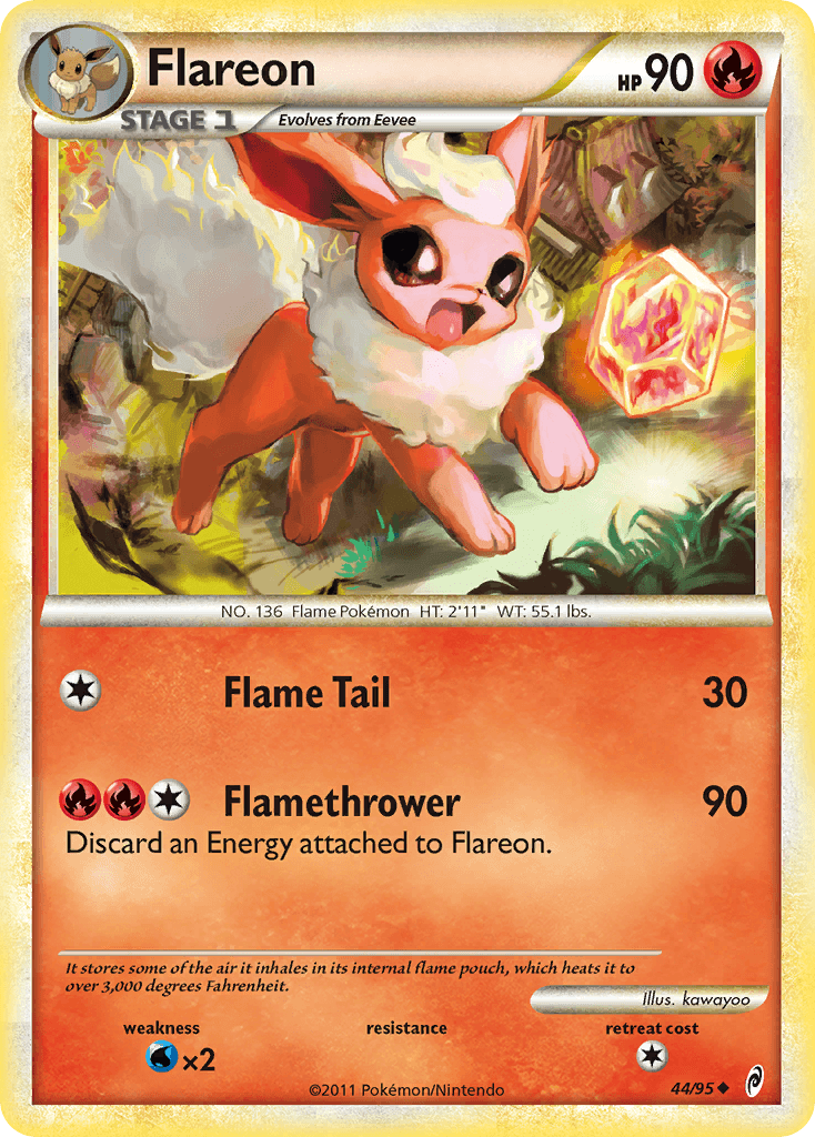 Flareon, carta 44 de Call of Legends