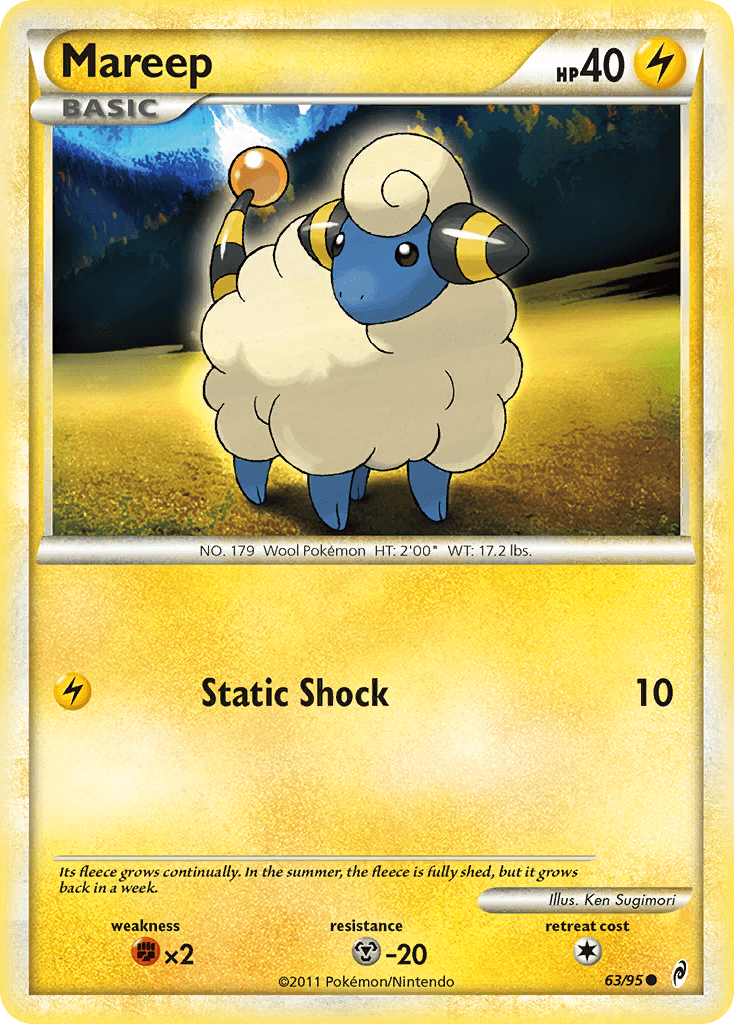 Mareep, carta 63 de Call of Legends